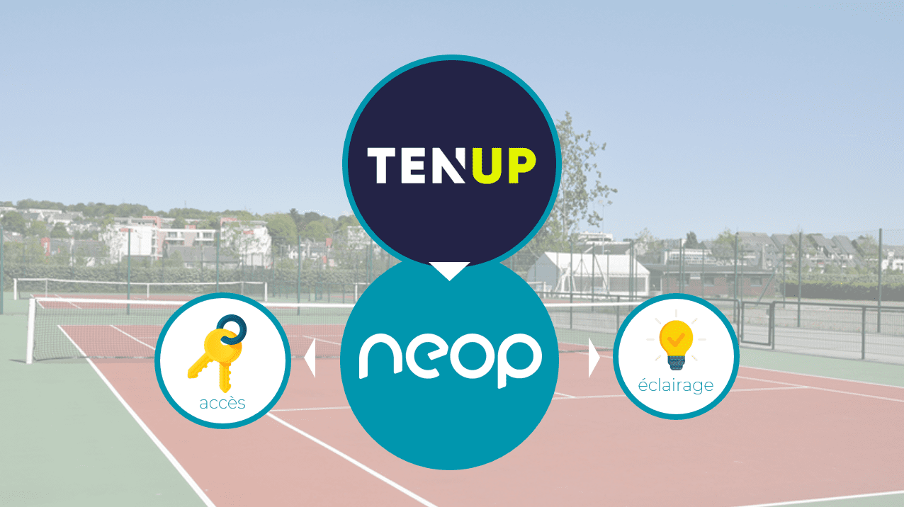 Tenup Neop eclairage acces court de tennis