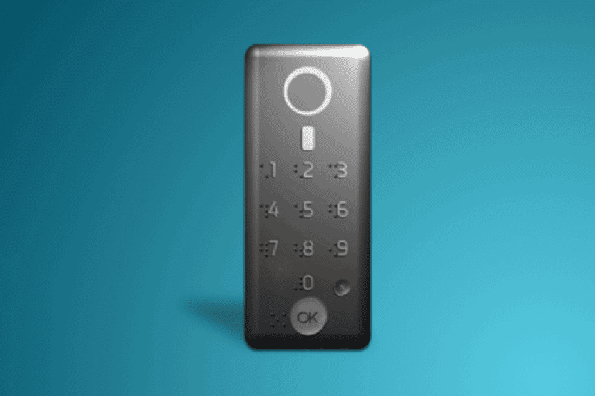 Lecteur à codes connecté Neop avec clavier et zone badge