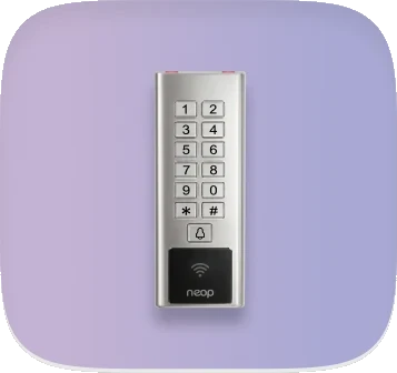 Contrôle 4G Compact Neop : lecteur digicode inox à clavier et badges