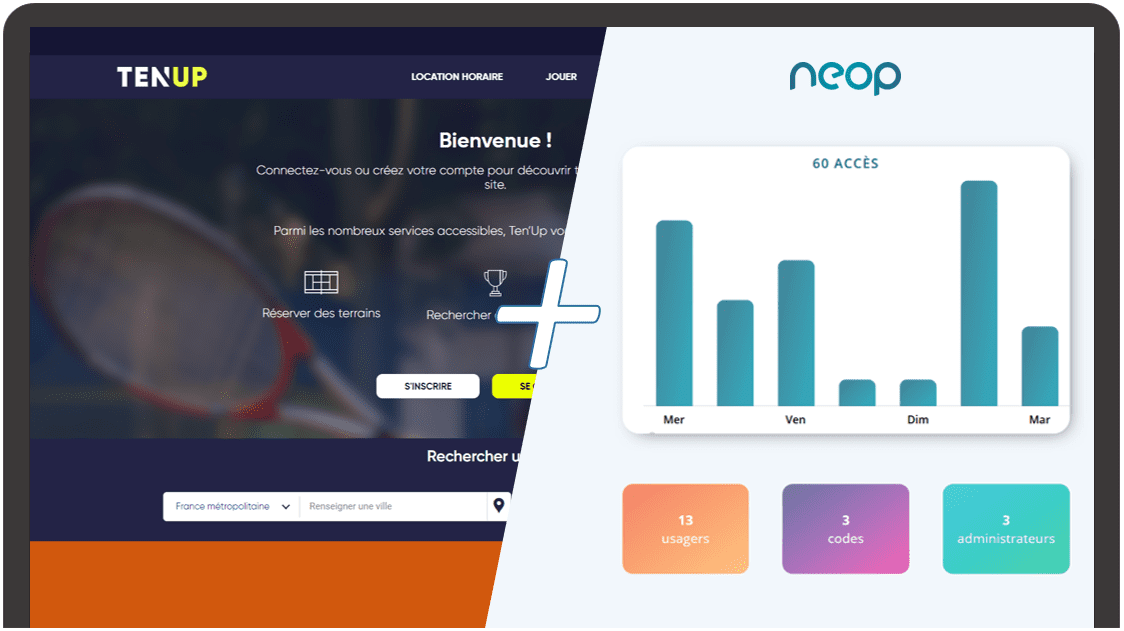 Plateforme de gestion Neop synchronisée avec Ten’Up