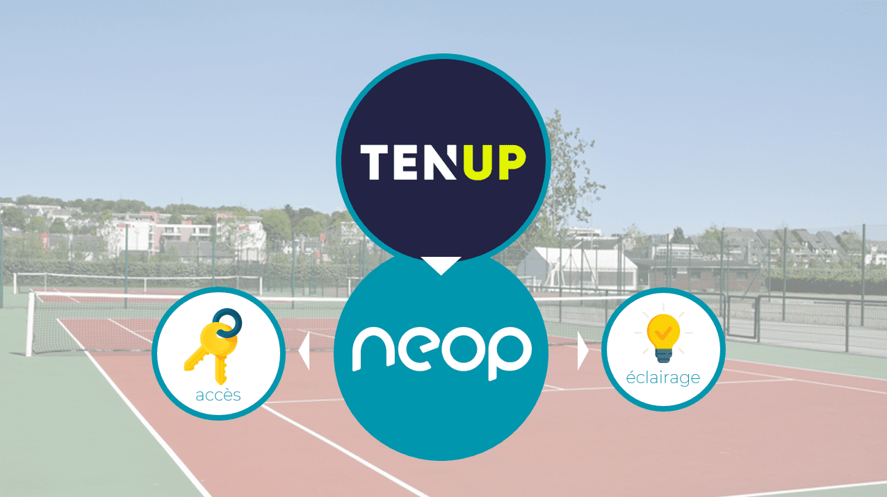 Éclairage et accès d’un court de tennis avec Ten’Up et Neop